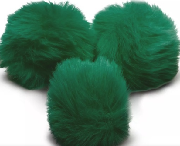 POMPOM SOLTO PELÚCIA GRANDE COM ELÁSTICO - 10cm