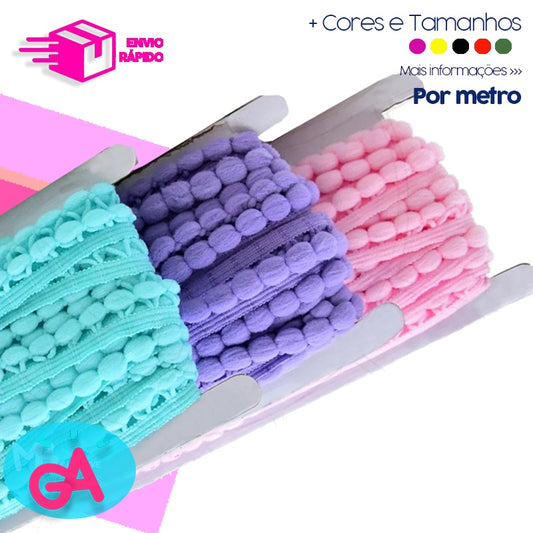 FITA GRELOT POMPOM- 20cm - Por metro