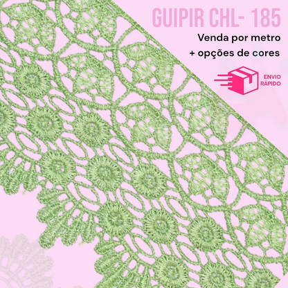 RENDA GUIPIR  CHL 185 - 9,9 cm - Por metro