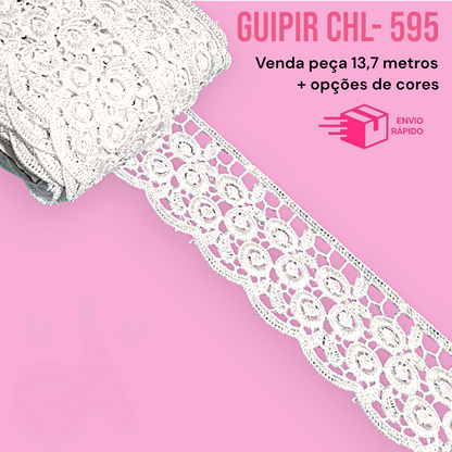 RENDA GUIPIR  CHL 595 - 5 cm - Peça com 13,7 metros