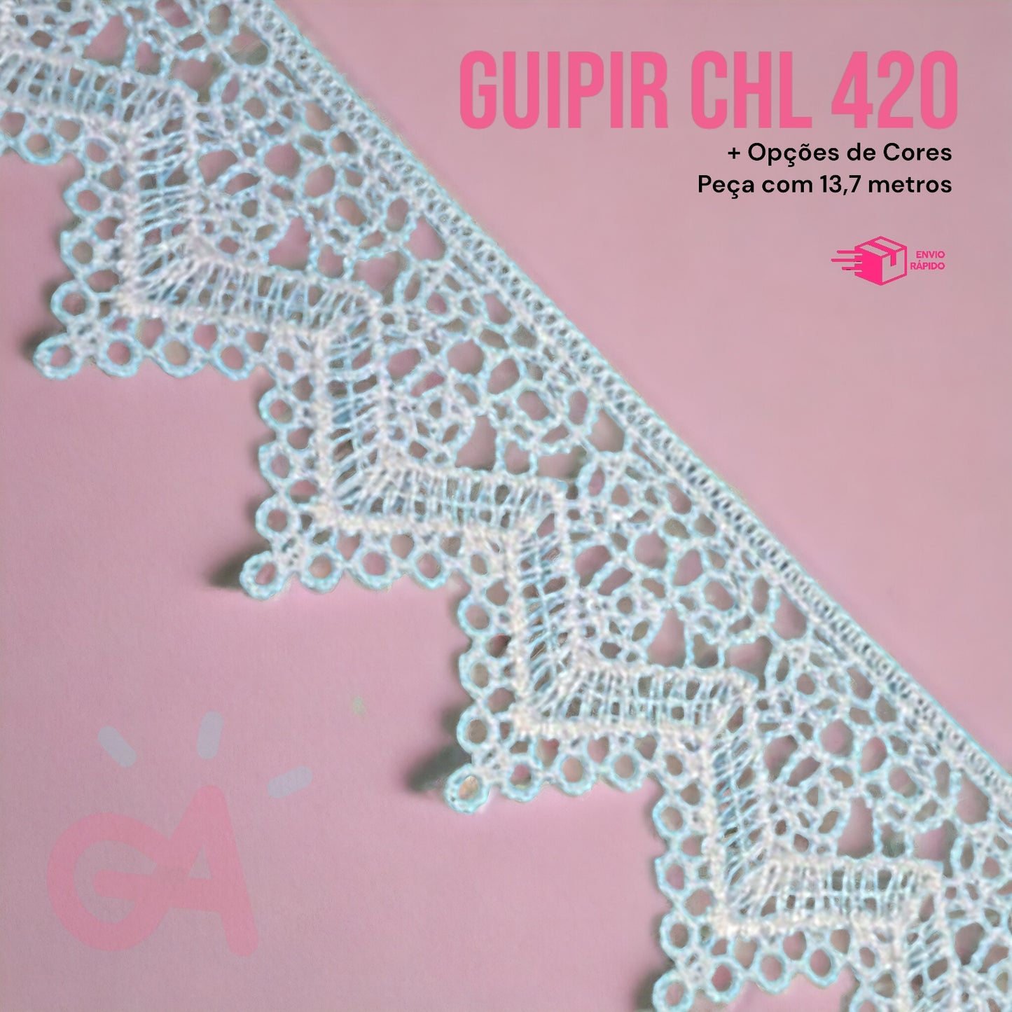 RENDA GUIPIR CHL 420 - 4,5 cm - Peça com 13,7 metros