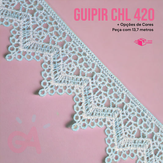 RENDA GUIPIR CHL 420 - 4,5 cm - Peça com 13,7 metros