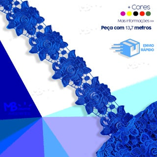 RENDA GUIPIR  CHL 443 - 6,5 cm - Peça com 13,7 metros