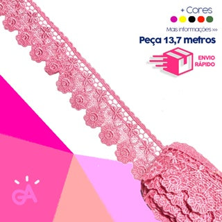 RENDA GUIPIR  CHL 656 - 4,5 cm - Peça com 13,7 metros