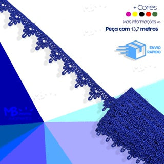 RENDA GUIPIR CHL 141 - 2 cm - Peça com 13,7 Metros