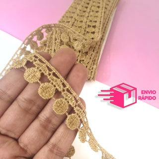 RENDA GUIPIR CHL 005 - 1,5cm - Peça com 13,7 Metros