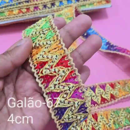 PASSAMANARIA- TECIDO GALÃO 67 - 4cm - POR METRO