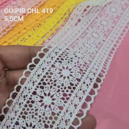 RENDA GUIPIR CHL 419 - 4 cm - Peça com 13,7 metros